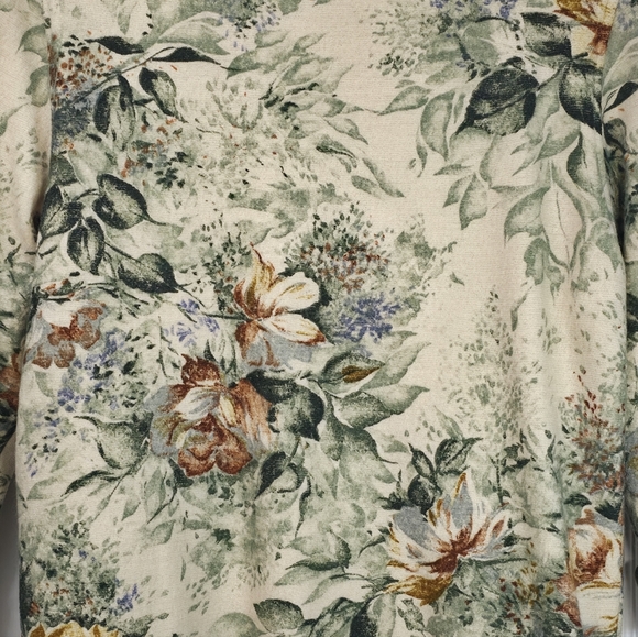 VTG Unique Tapestry Jacket - Floral Blanket Coat Aesthetic - Boho / Coastal L - Picture 8 of 9